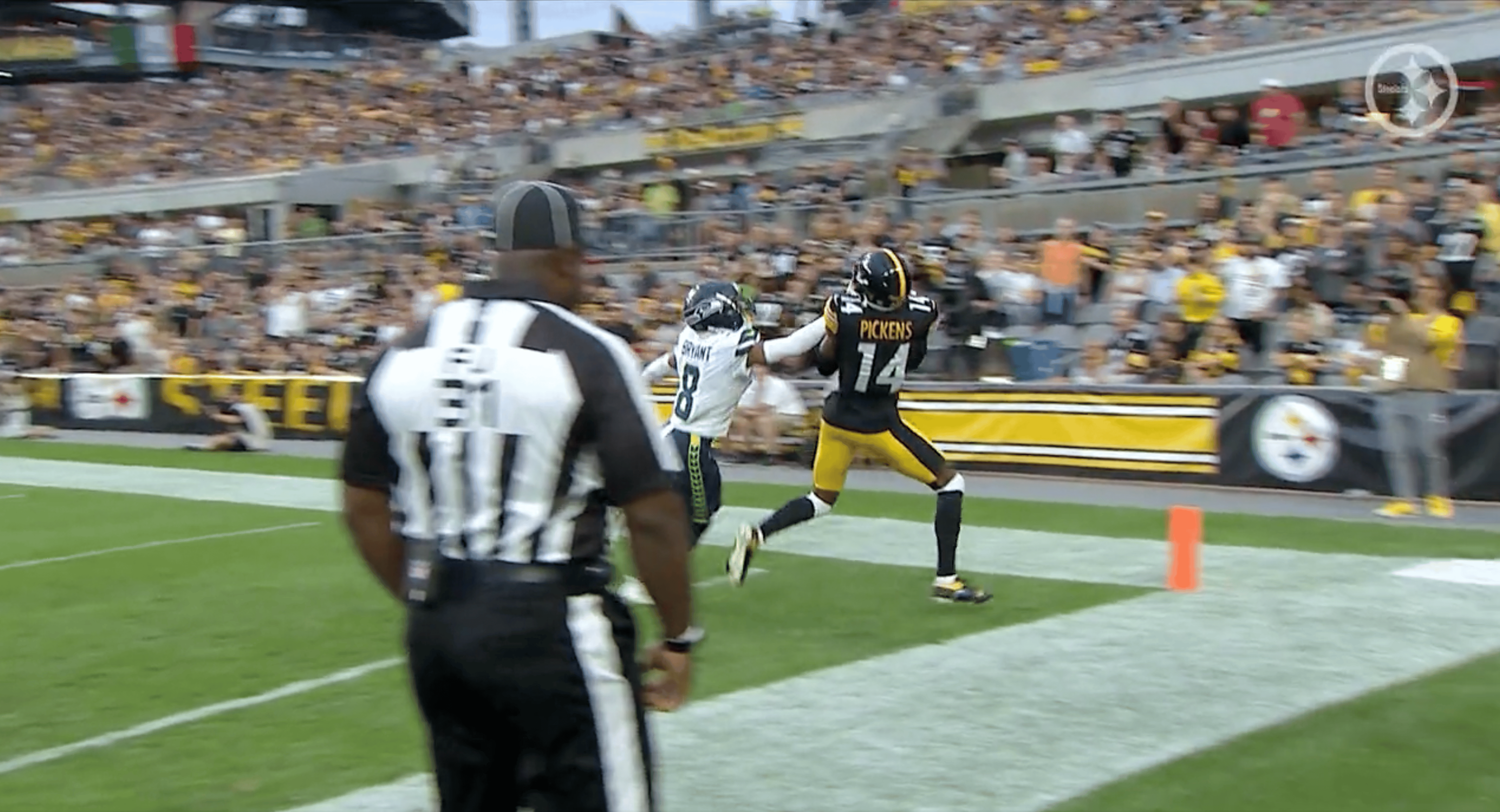 Pickens catches highlight TD in first NFL preseason game