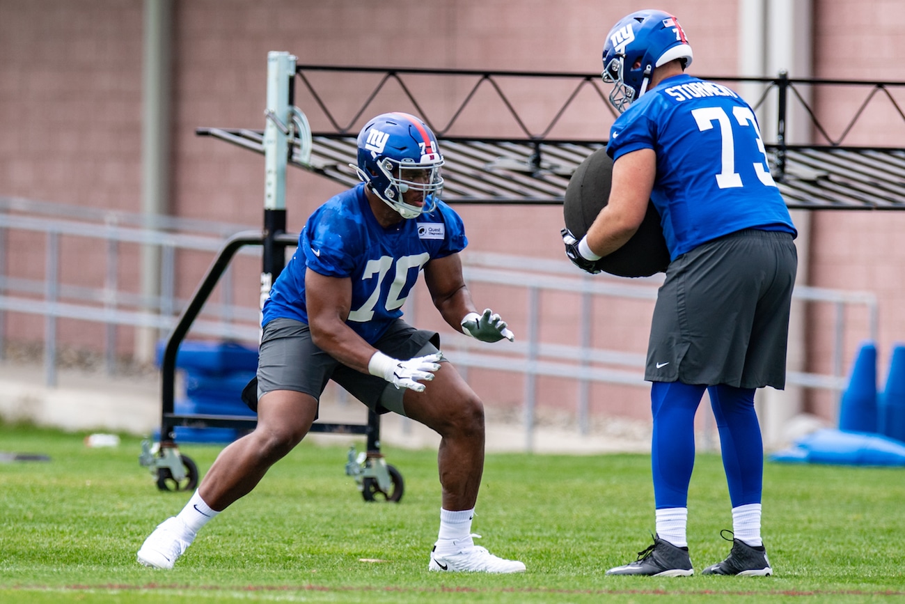 Evan Neal reportedly switches jersey number with New York Giants