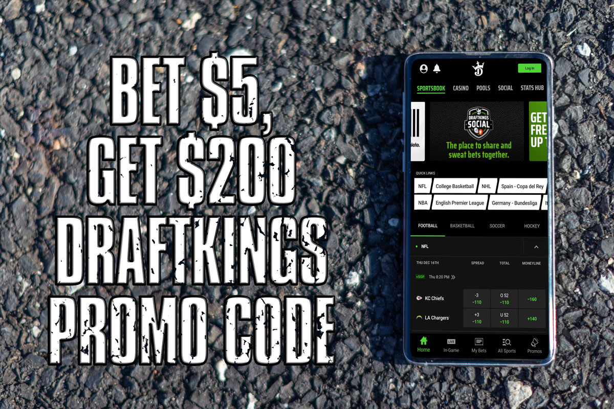 Bet 5, Get 200 DraftKings Promo Code Is Back For ChargersChiefs