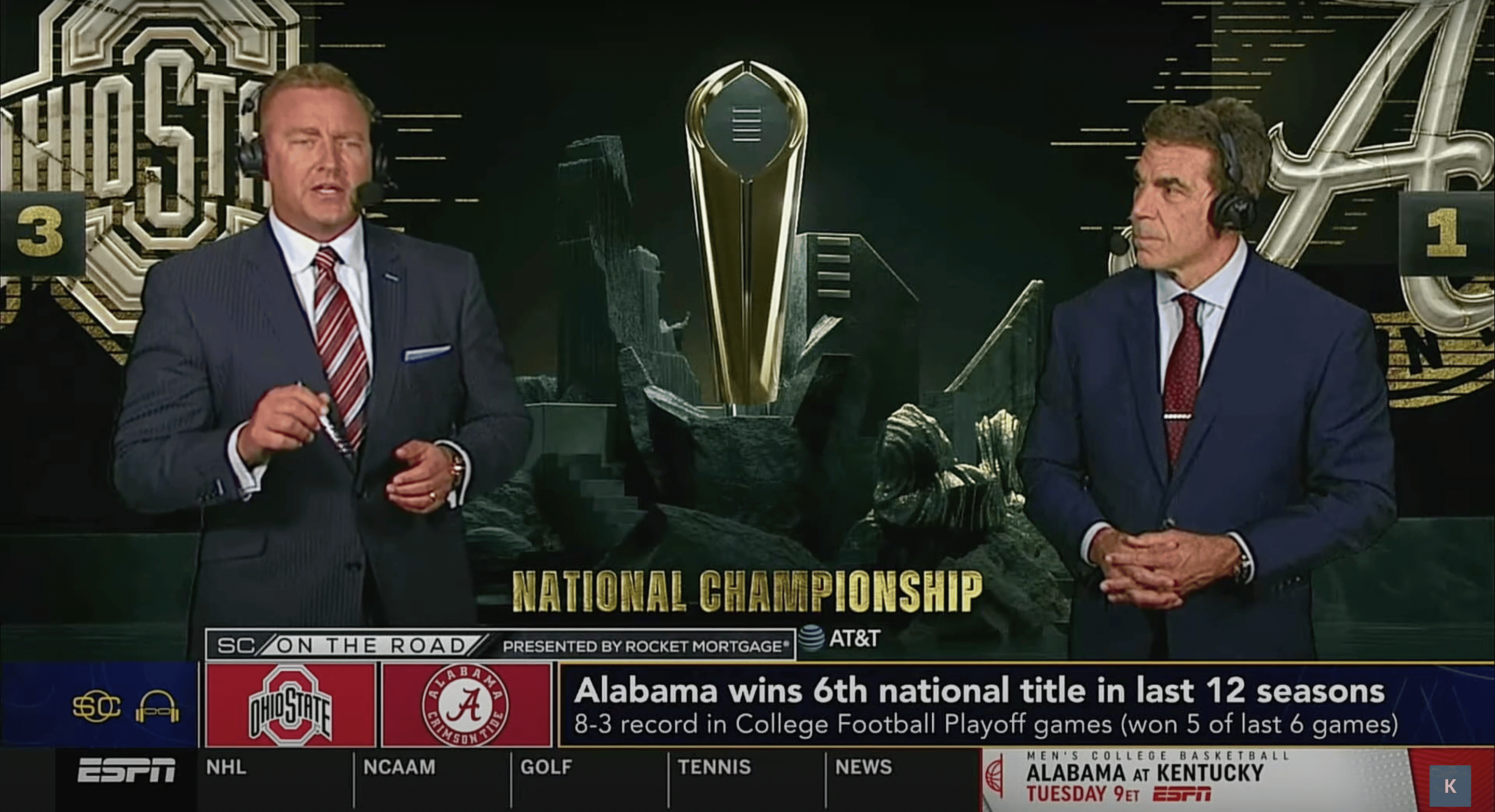 SEC Week 3 schedule TV networks, announcer information for Saturday's