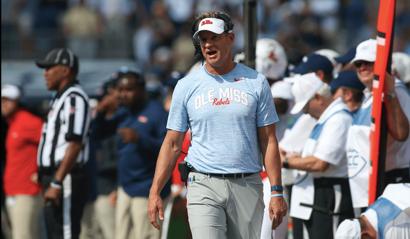 Lane Kiffin Reacts To Ole Miss 42 0 Destruction Of Georgia Tech