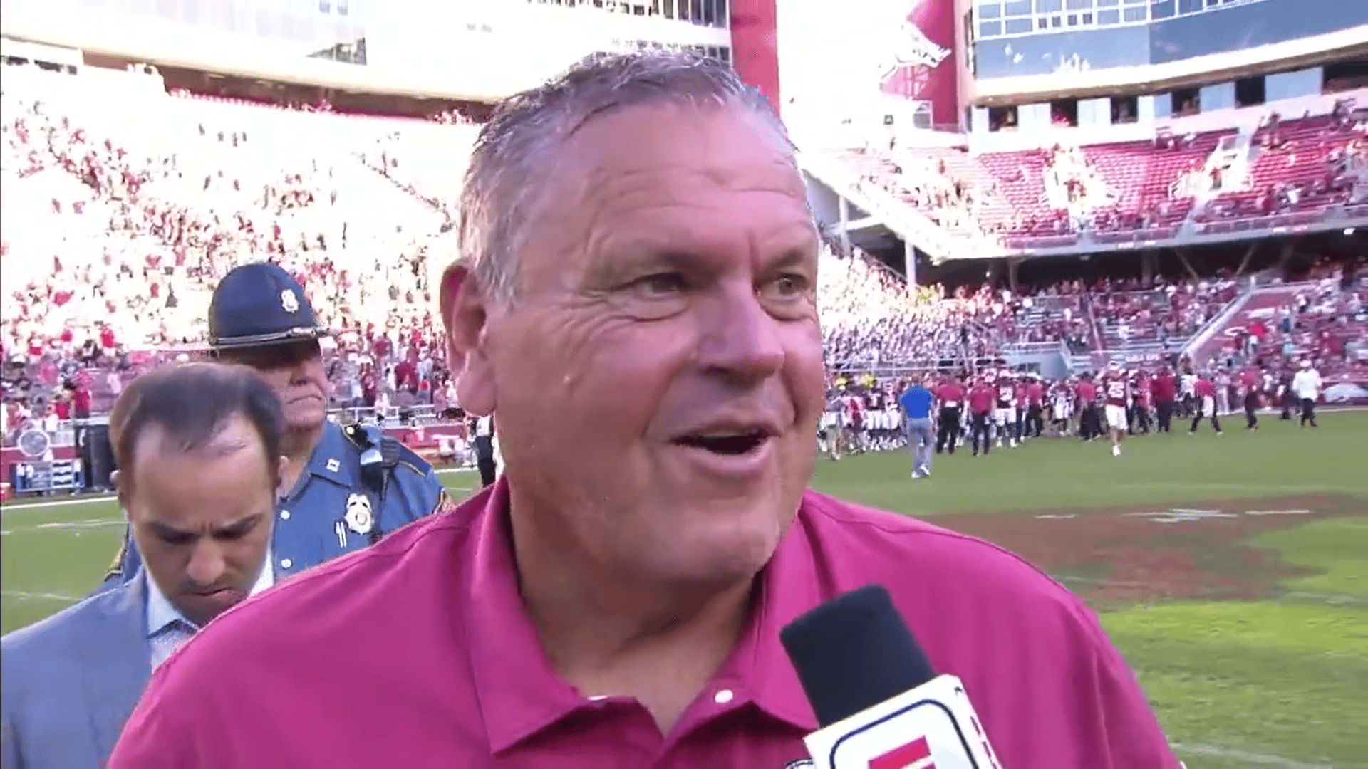 Sam Pittman has legendary comment after Arkansas beat Cincinnati