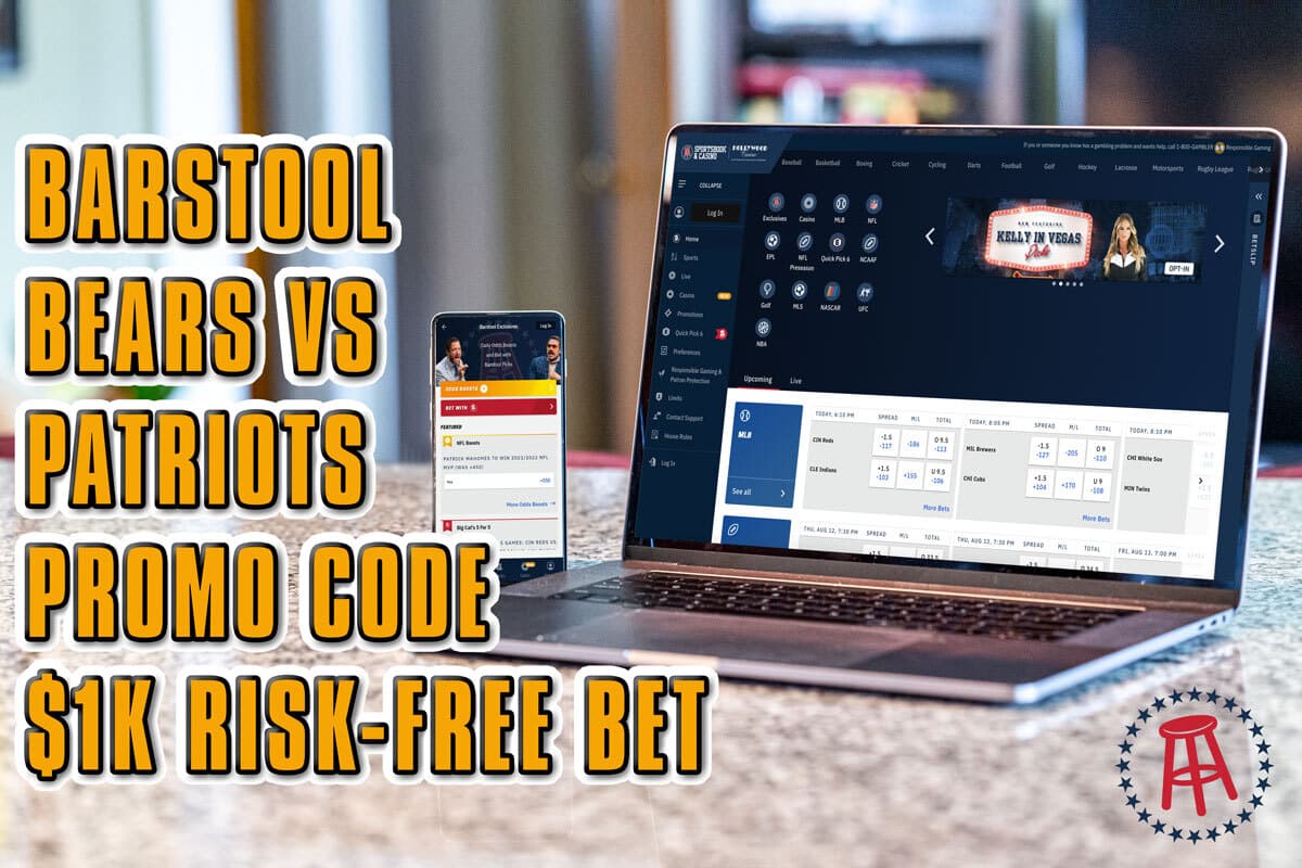Barstool Promo Code for BearsPatriots MNF 1K RiskFree Bet