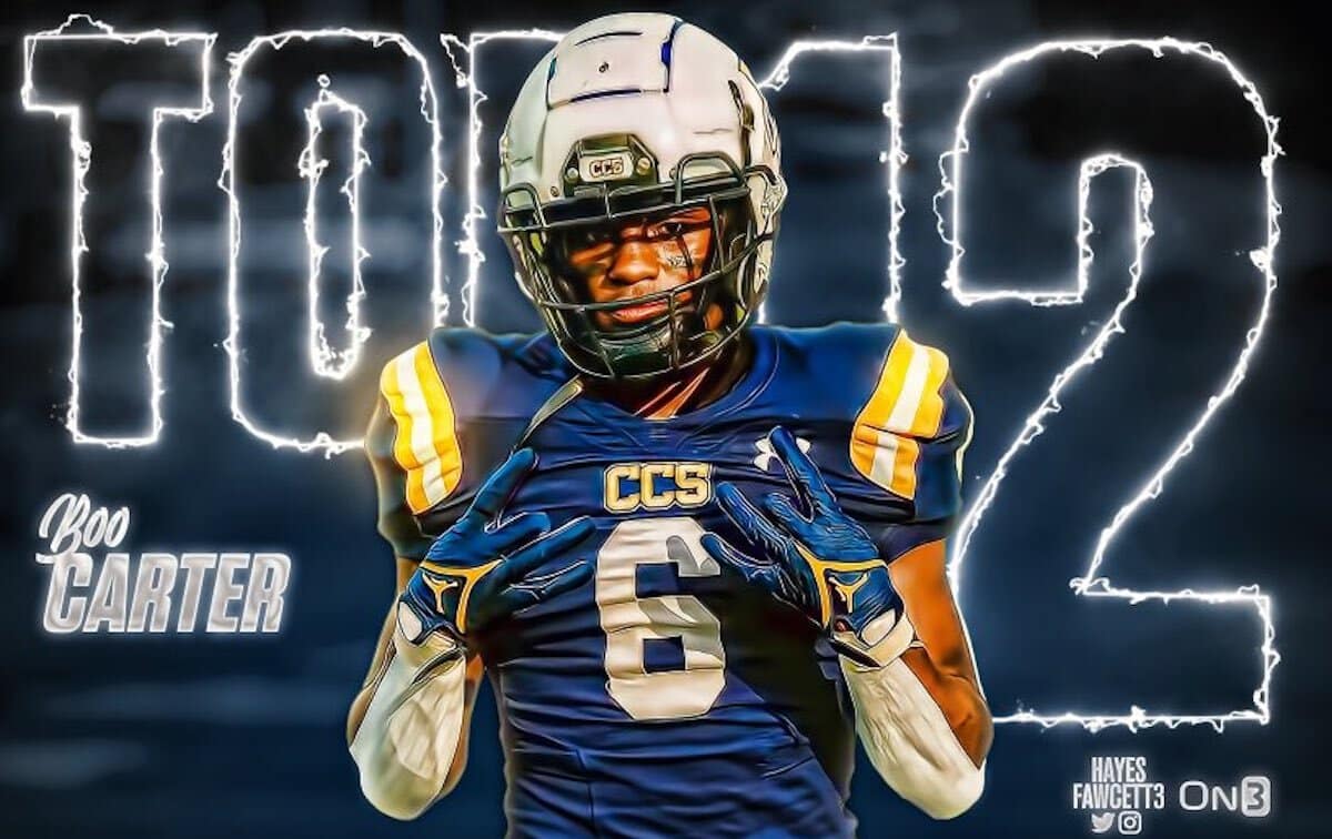 Boo Carter, 4star 2024 ATH, names 4 SEC teams in top 12