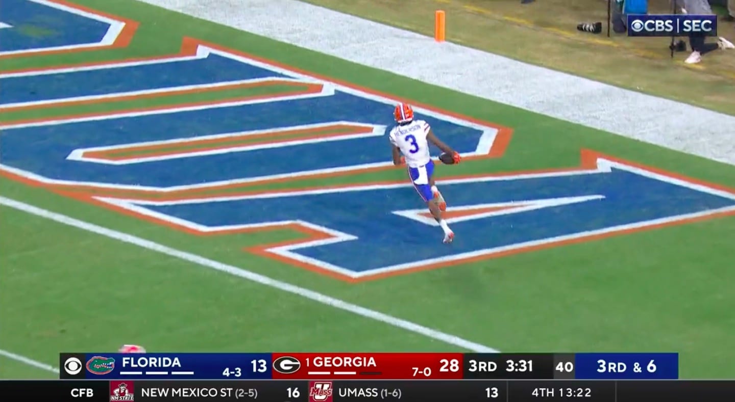 Anthony Richardson Connects On 78 yard TD Pass To Xzavier Henderson To 