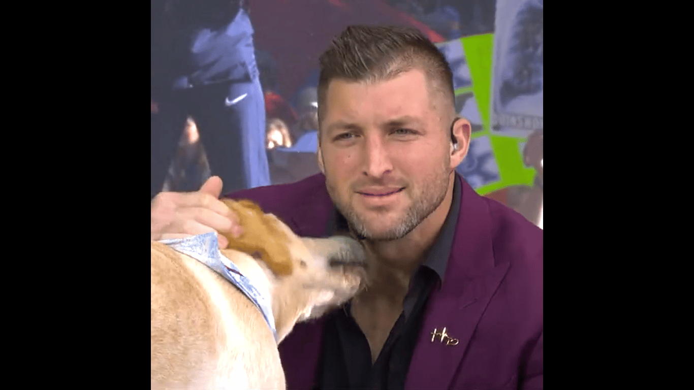 Juice Kiffin eats Tim Tebow's mic on SEC Network