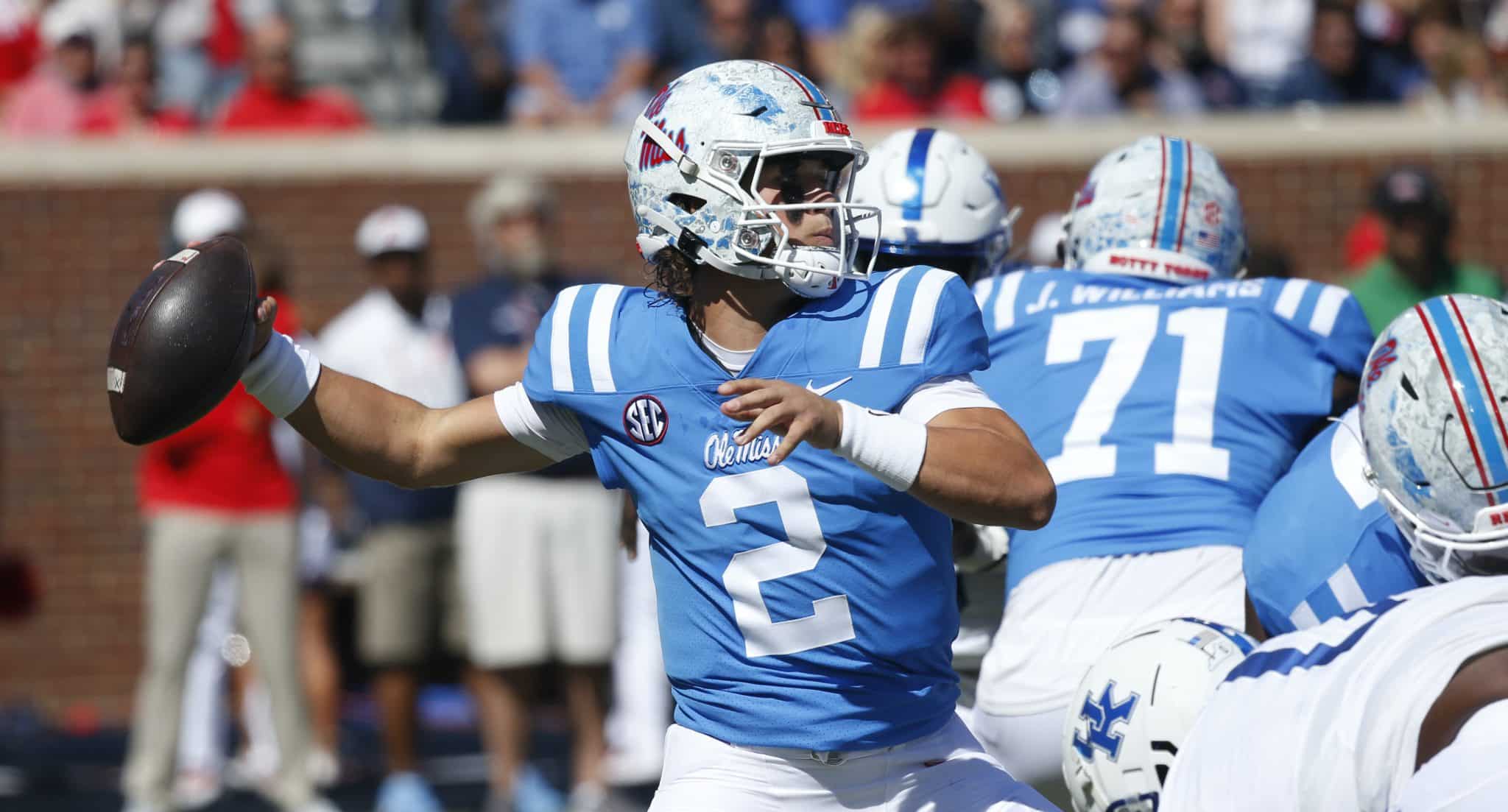 Jaxson Dart Connects On Deep TD Pass For First Points In Auburn Ole 