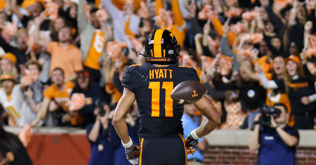 Jalin Hyatt breaks Tennessee touchdown record vs. Kentucky