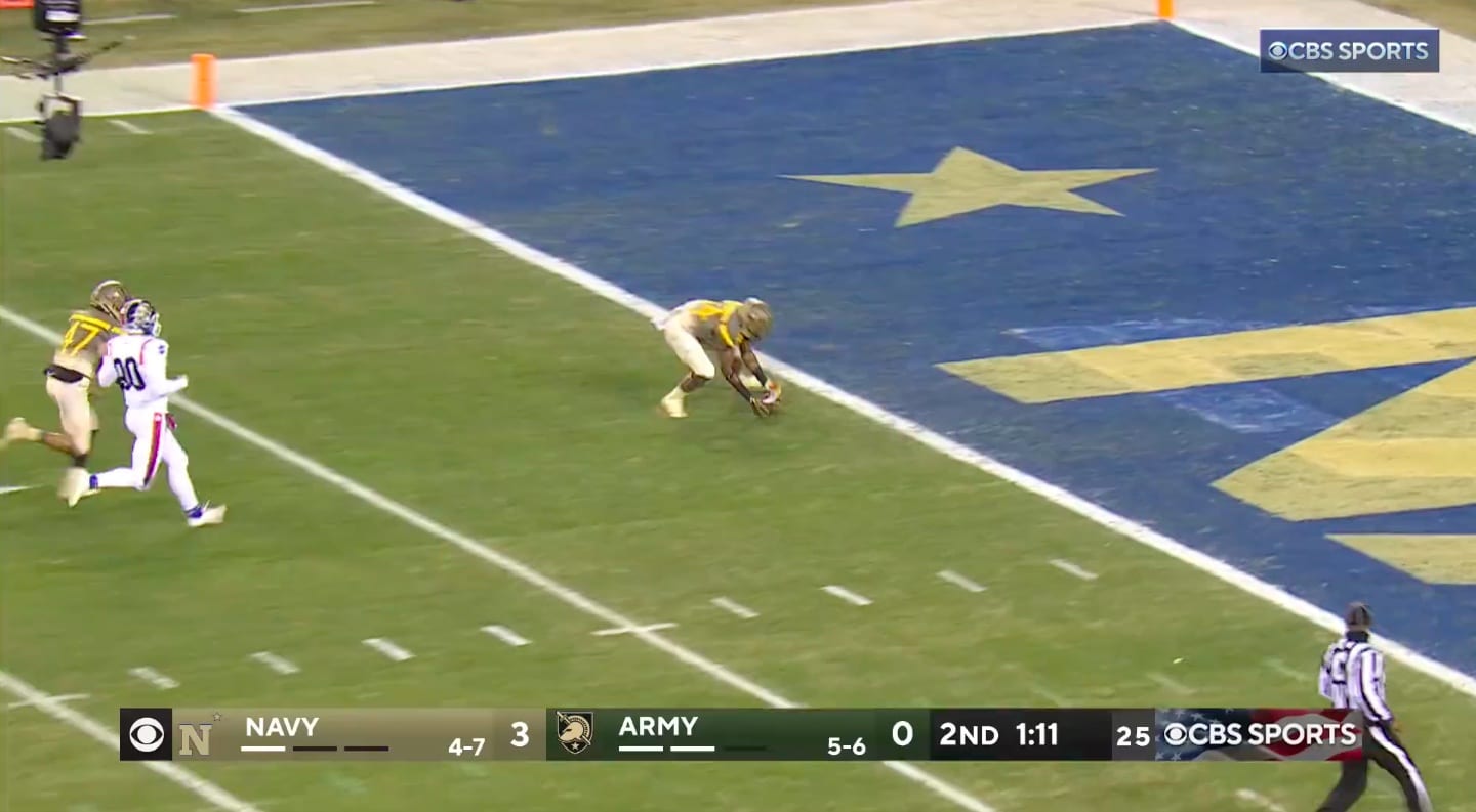 Army takes lead over Navy in annual rivalry game on blocked punt