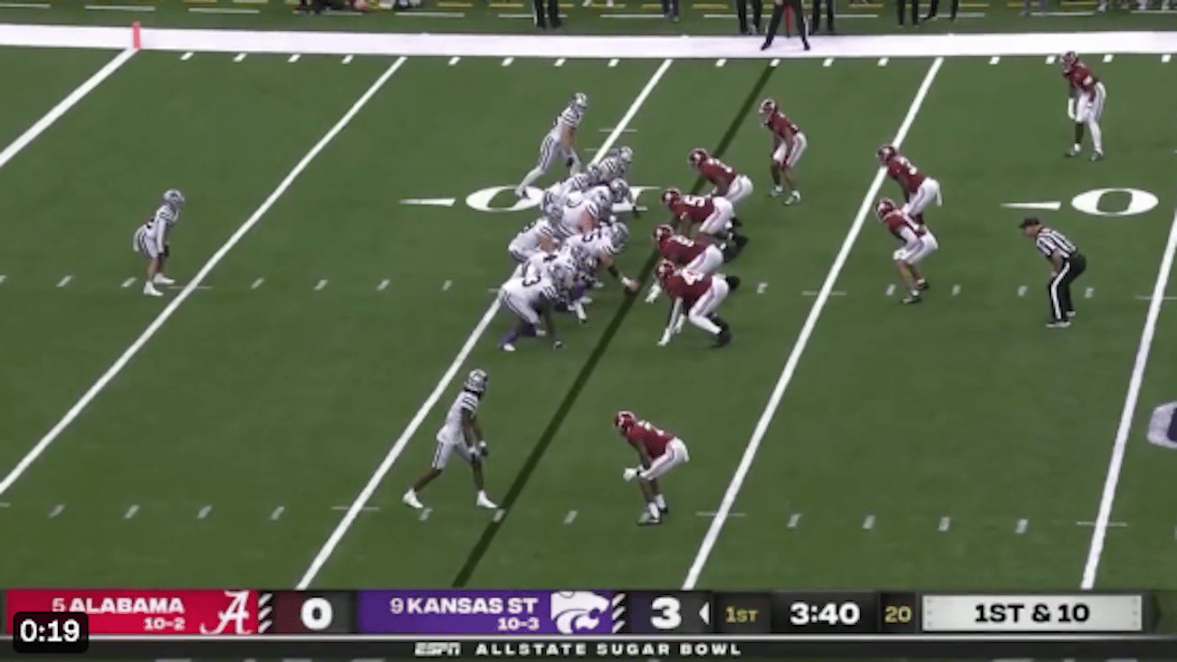 Deuce Vaughn torches Alabama's defense for 88yard TD, as KSU opens