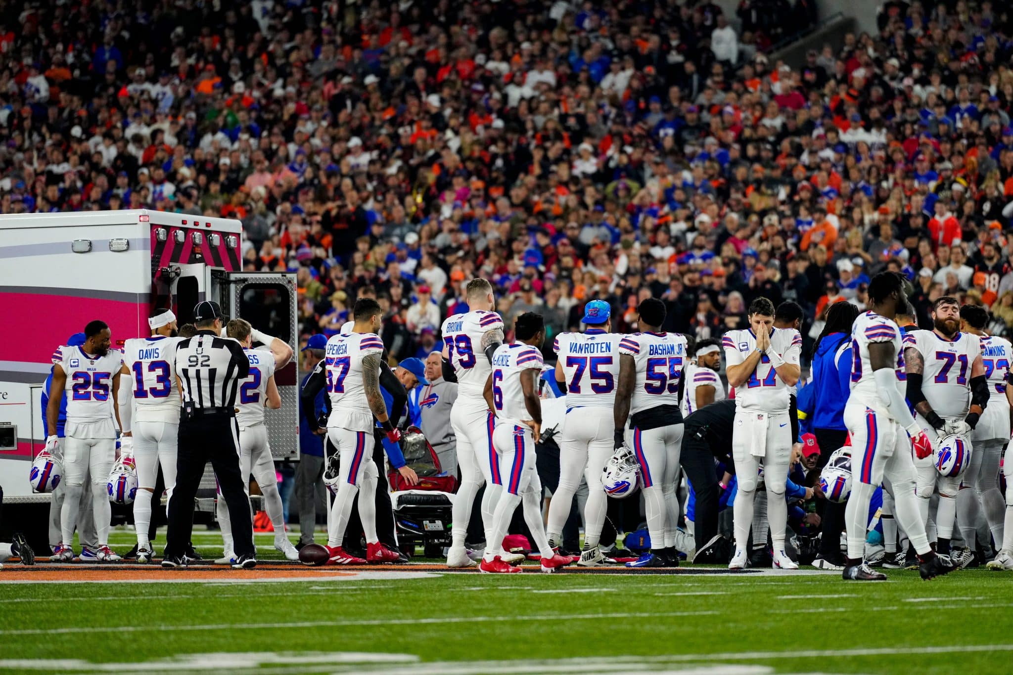 NFL officially postpones Monday Night Football game after Damar Hamlin  collapses on field