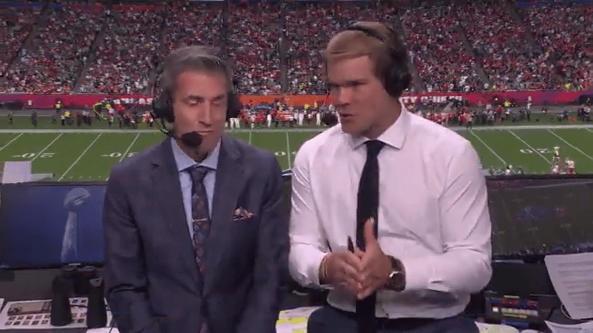 Greg Olsen, Kevin Burkhardt draw praise from fans as Super Bowl announcers