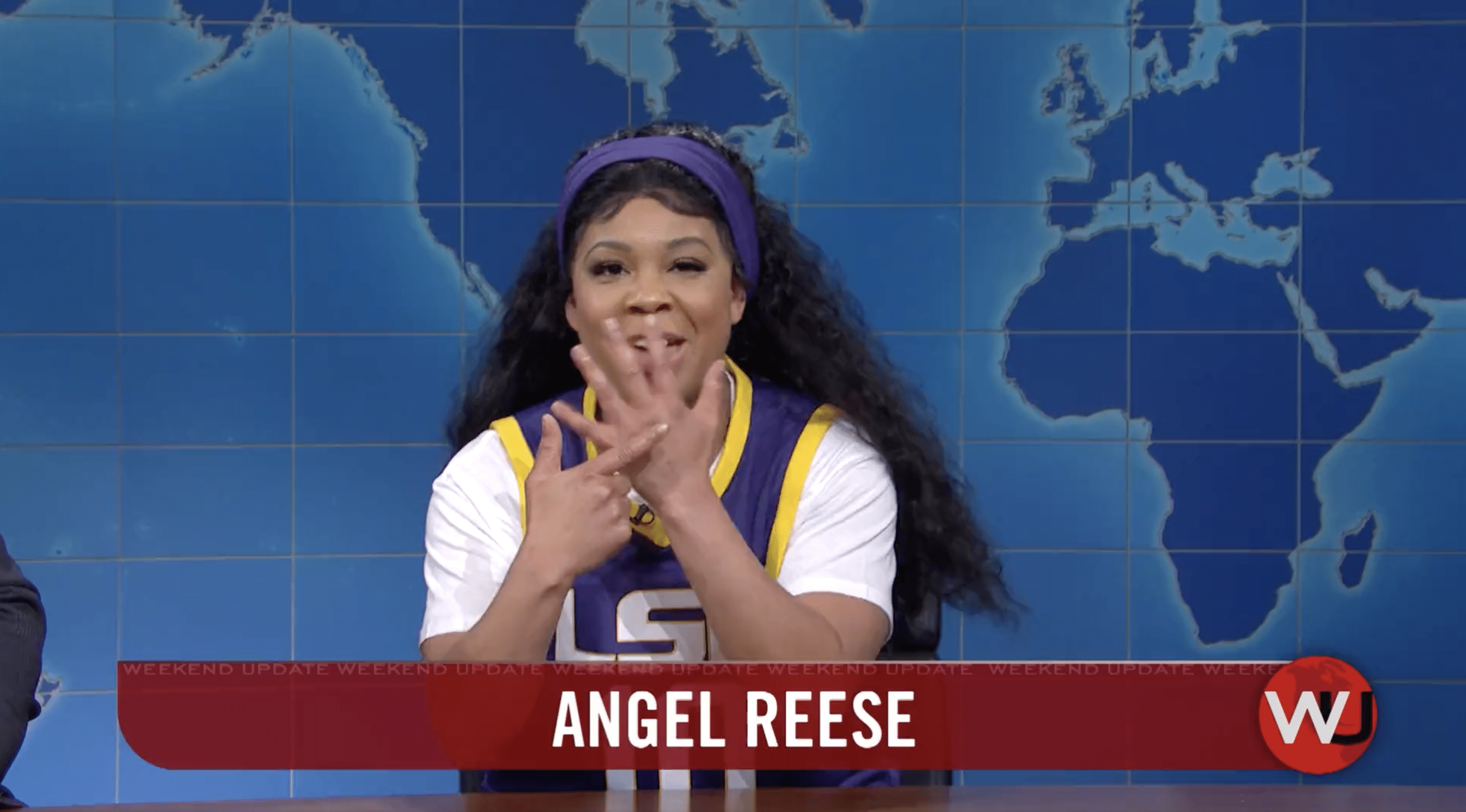 Angel Reese receives feature treatment on SNL's 'Weekend Update 'I got