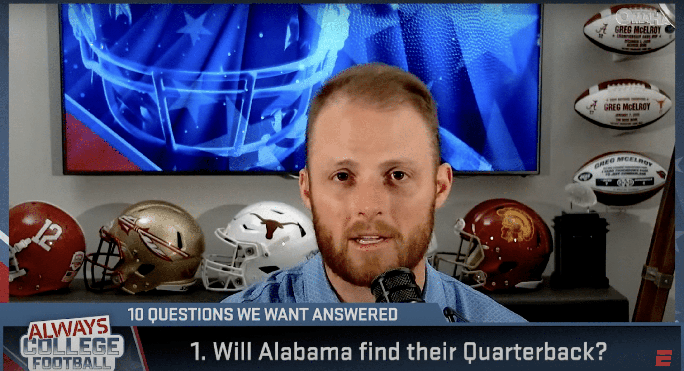 Greg McElroy previews Alabama's spring game from a quarterback perspective