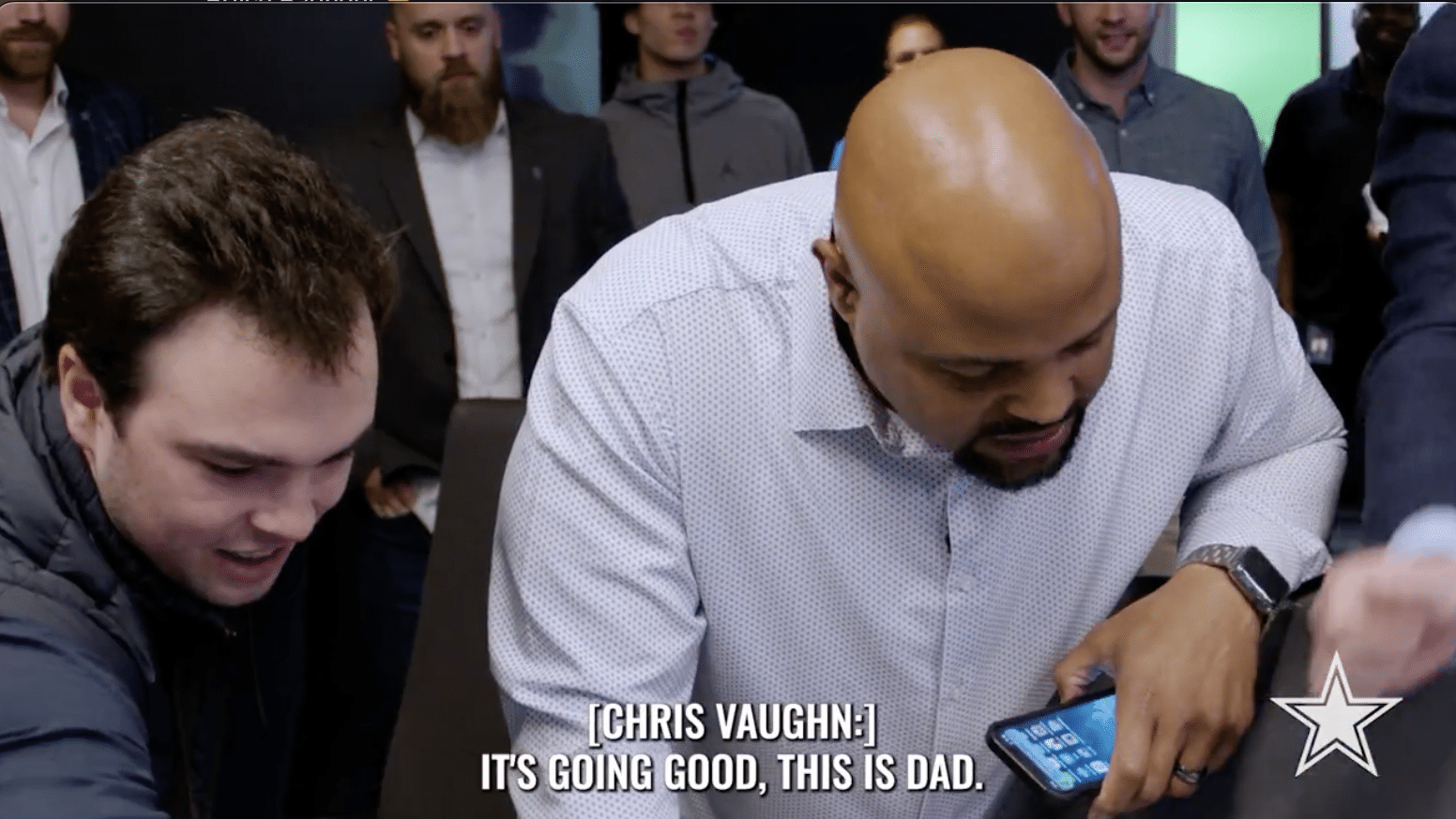 Deuce Vaughn's dad, Dallas Cowboys scout, gets emotional as team drafts son