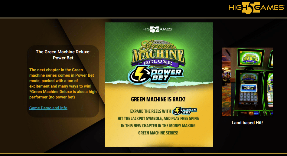 The Green Machine Deluxe: Power Bet