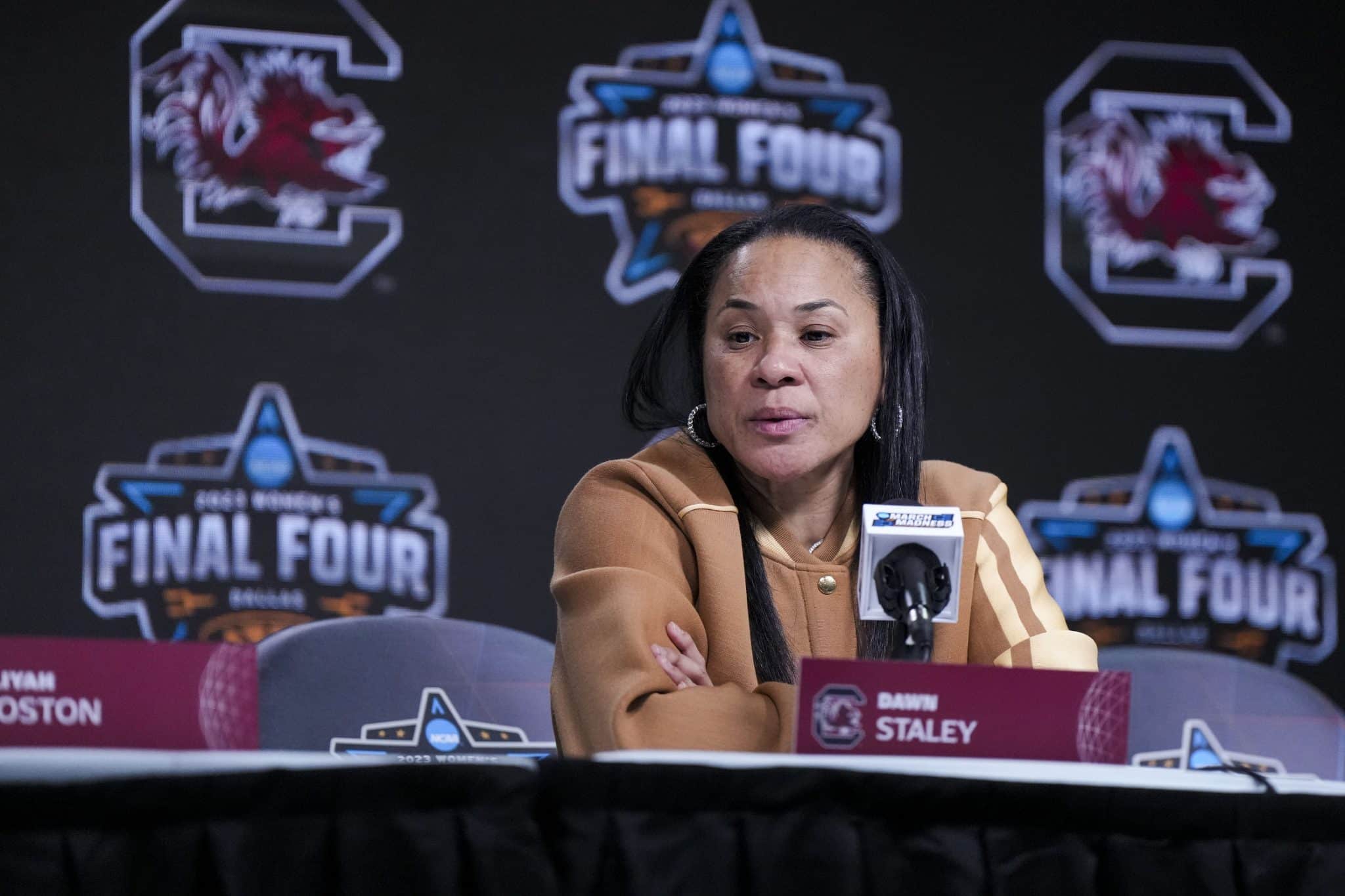 Dawn Staley responds to perception of South Carolina as 'bullies' following Final Four loss to Iowa
