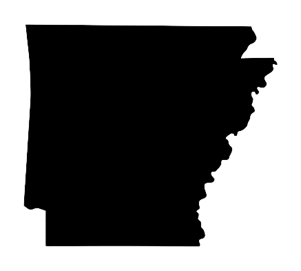 Outline of the state of Louisiana