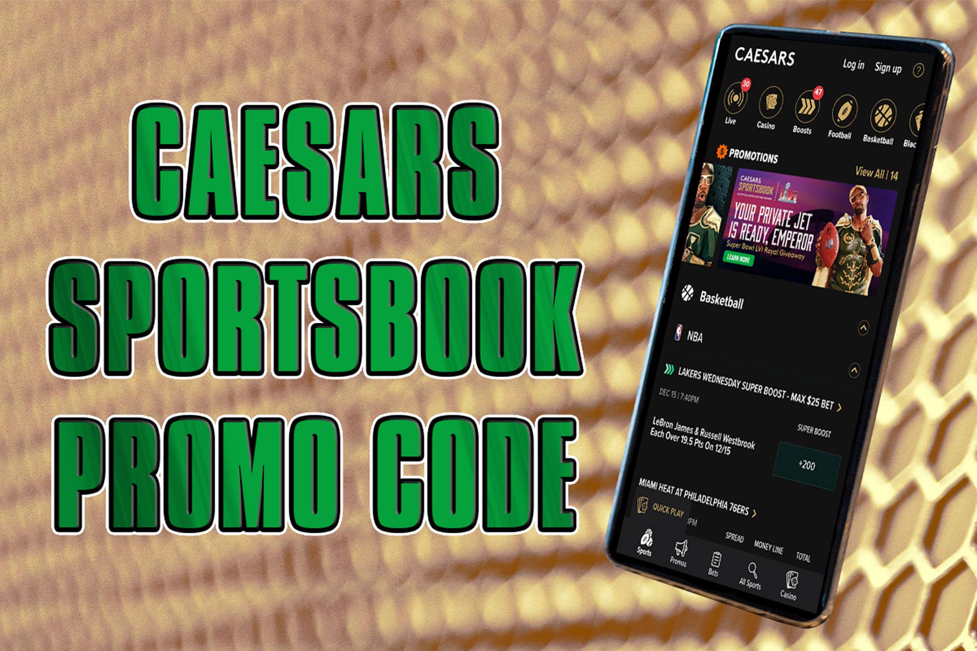 Caesars Sportsbook Promo Code Gear Up for LakersNuggets with 1,250
