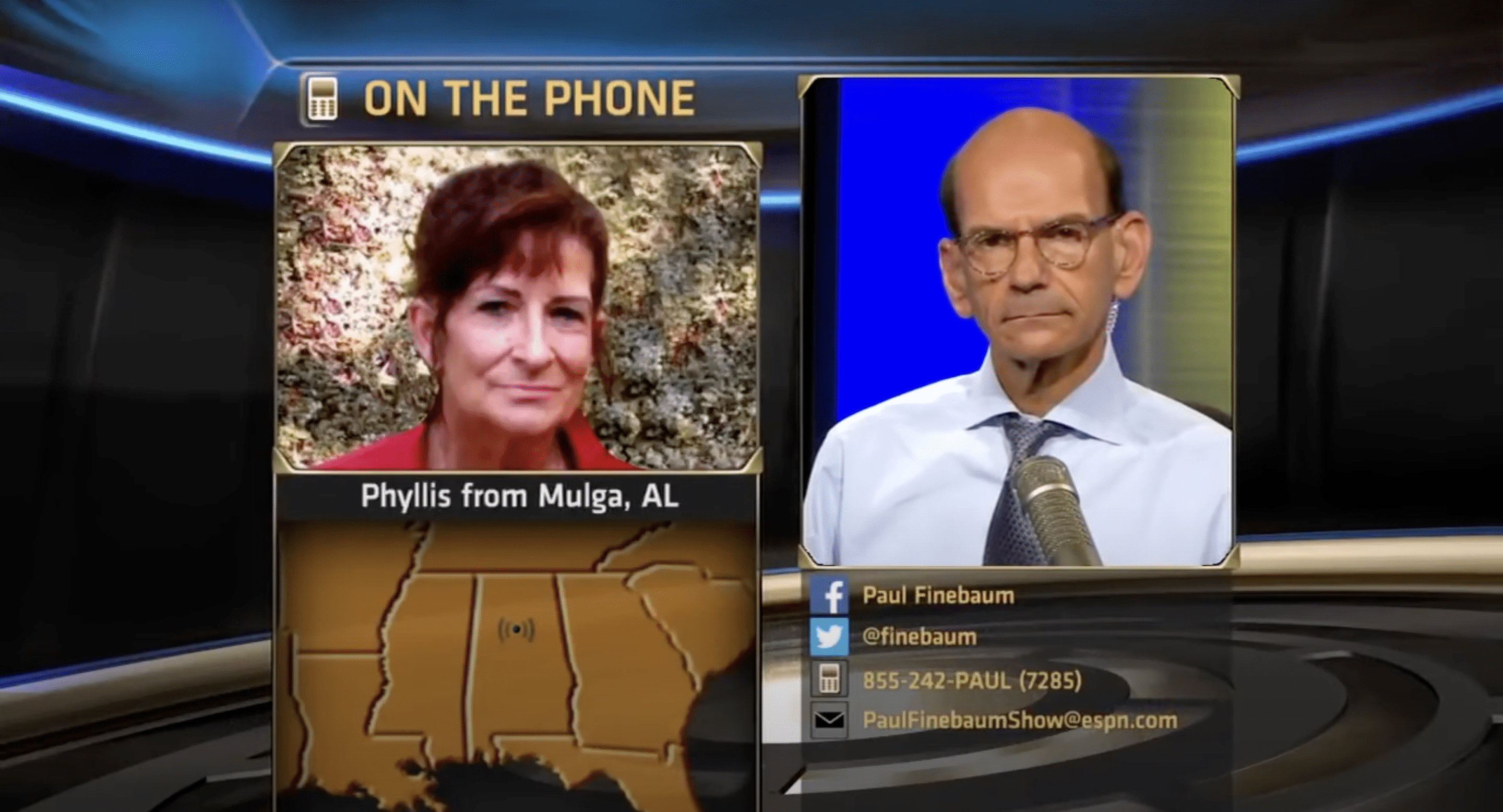 Paul Finebaum announces passing of wellknown caller 'Phyllis from Mulga'