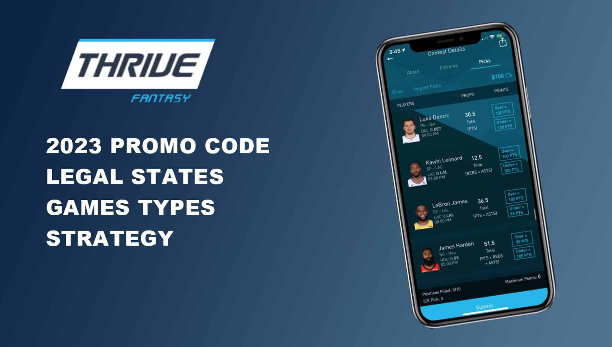 Thrive Fantasy Promo Code May 2024 Saturday Down South