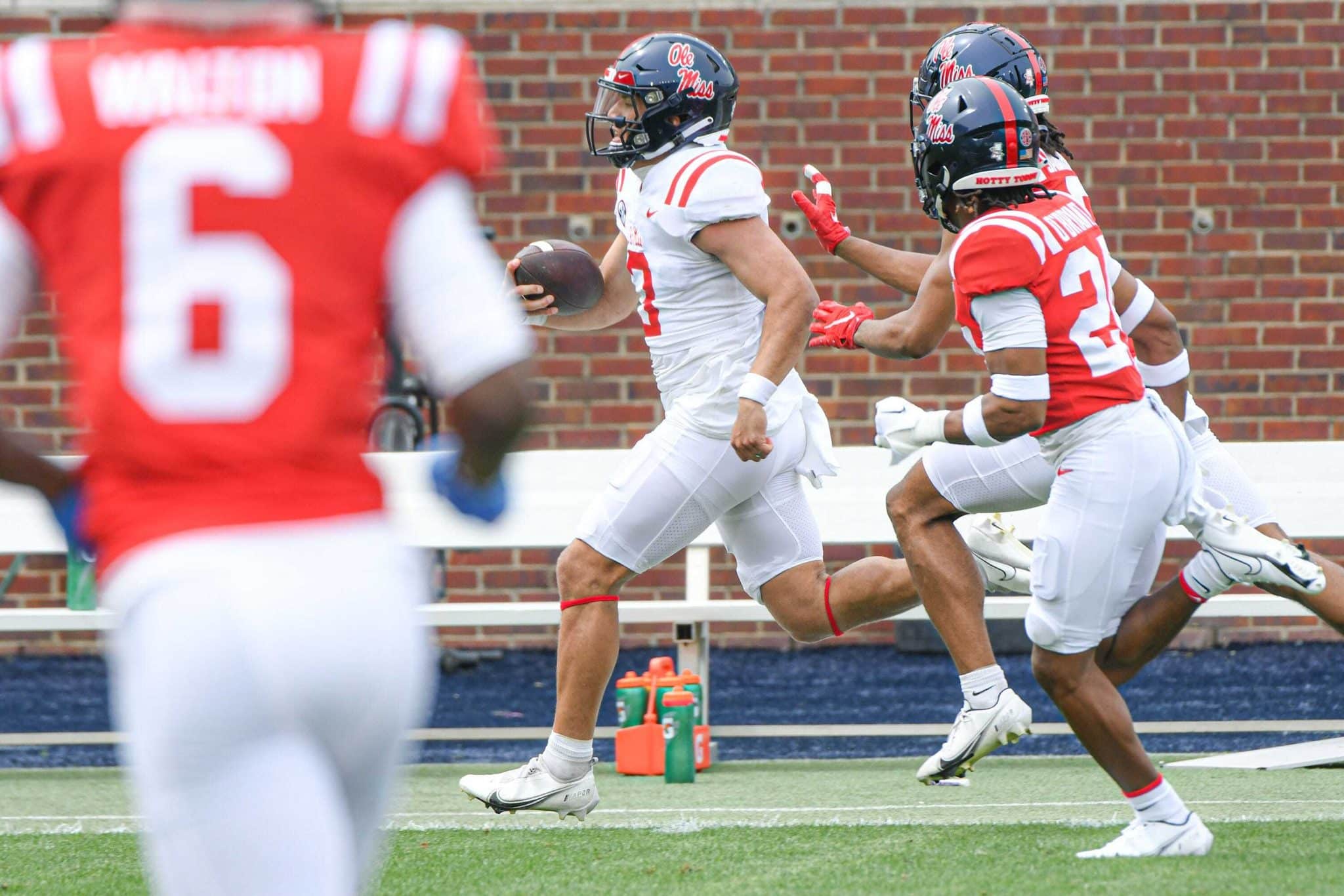 Ole Miss QB coach details challenge in having 4 'high-caliber players