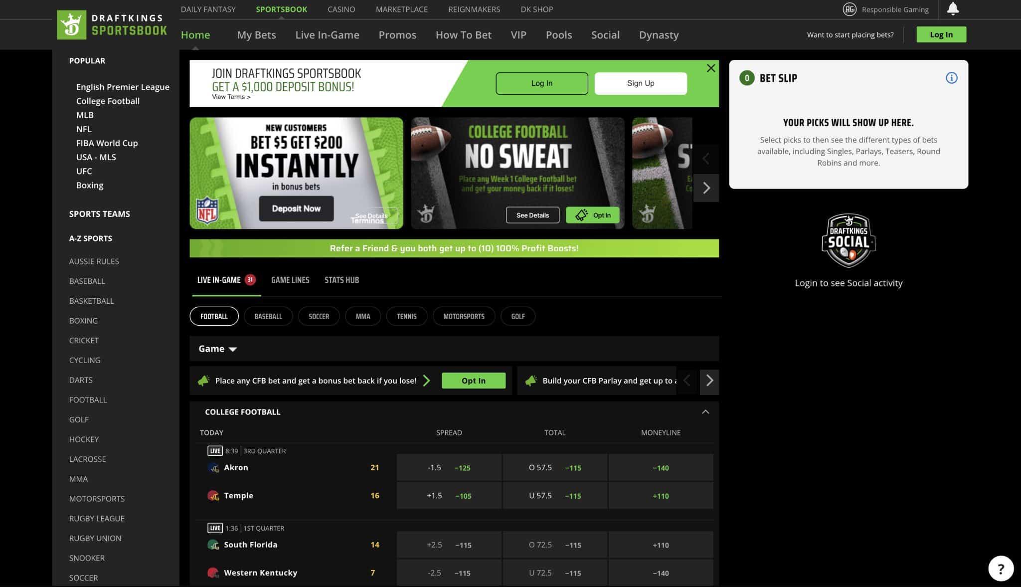 DraftKings Kentucky Sportsbook
