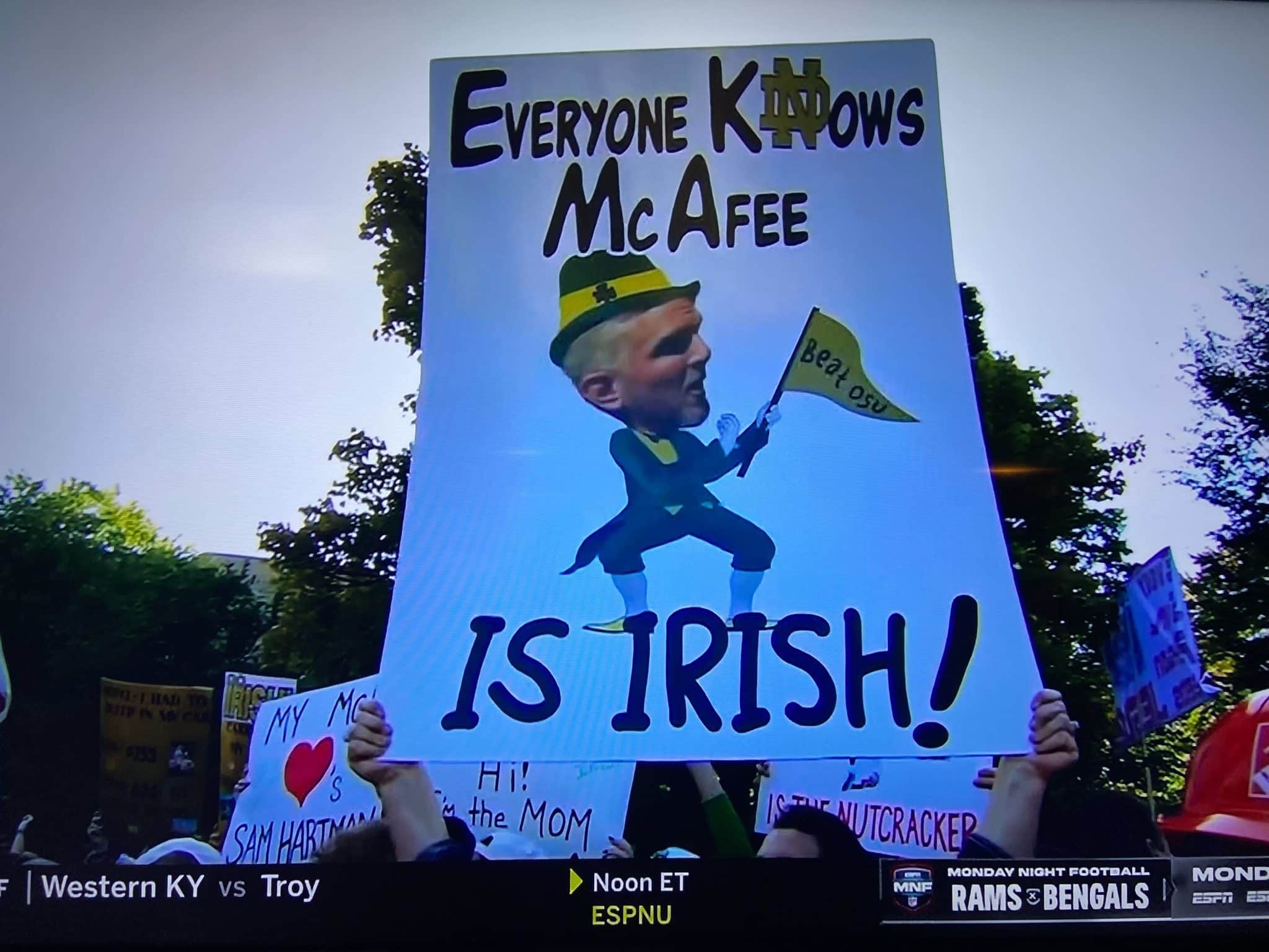 College GameDay Signs Best of Week 4 from Notre Dame