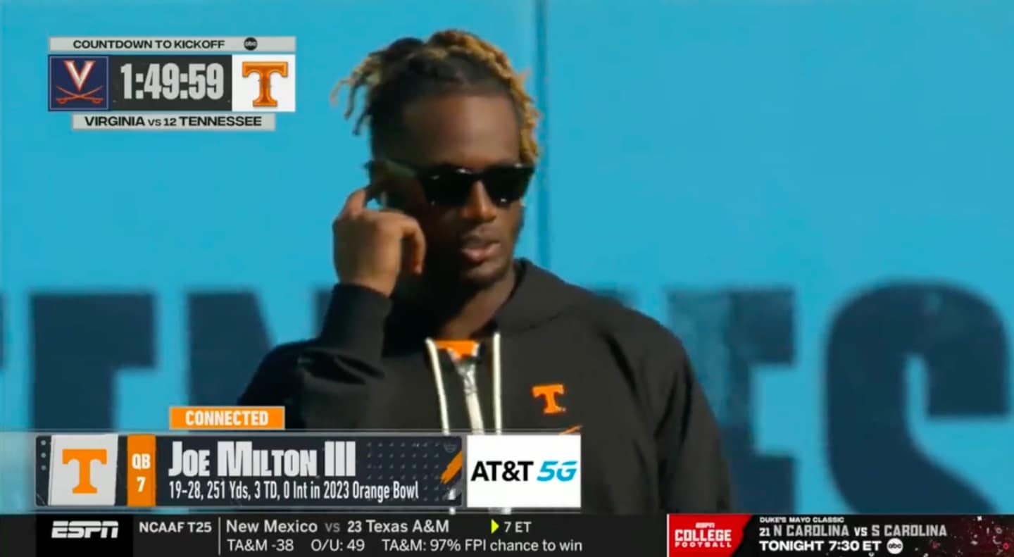 Joe Milton reveals how far he can throw a football, where he's improved