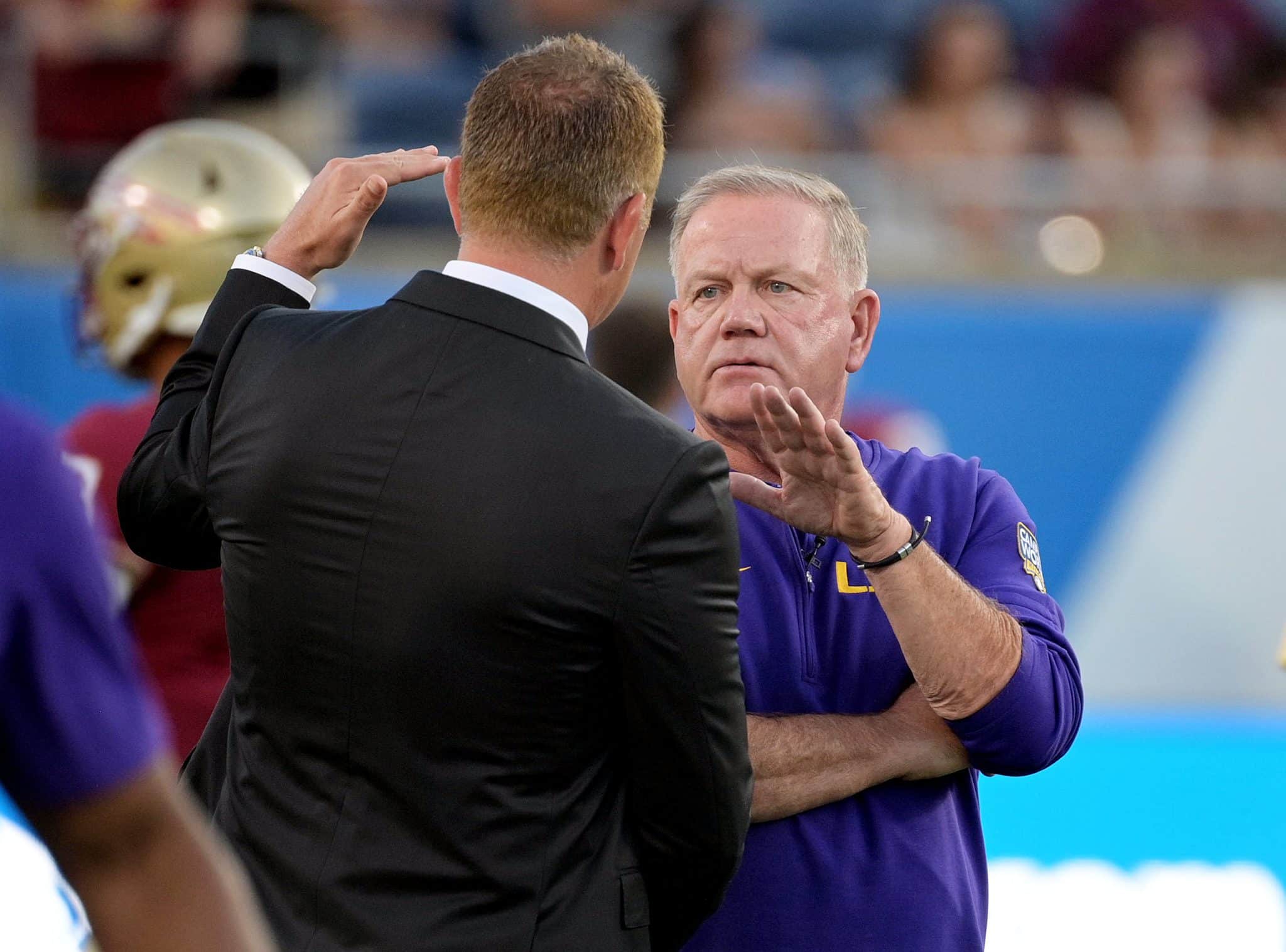 Brian Kelly speaks to similarities to last season, connecting with new ...