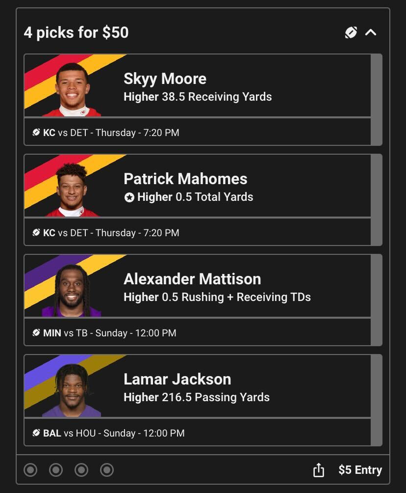 nfl week 12 underdog picks