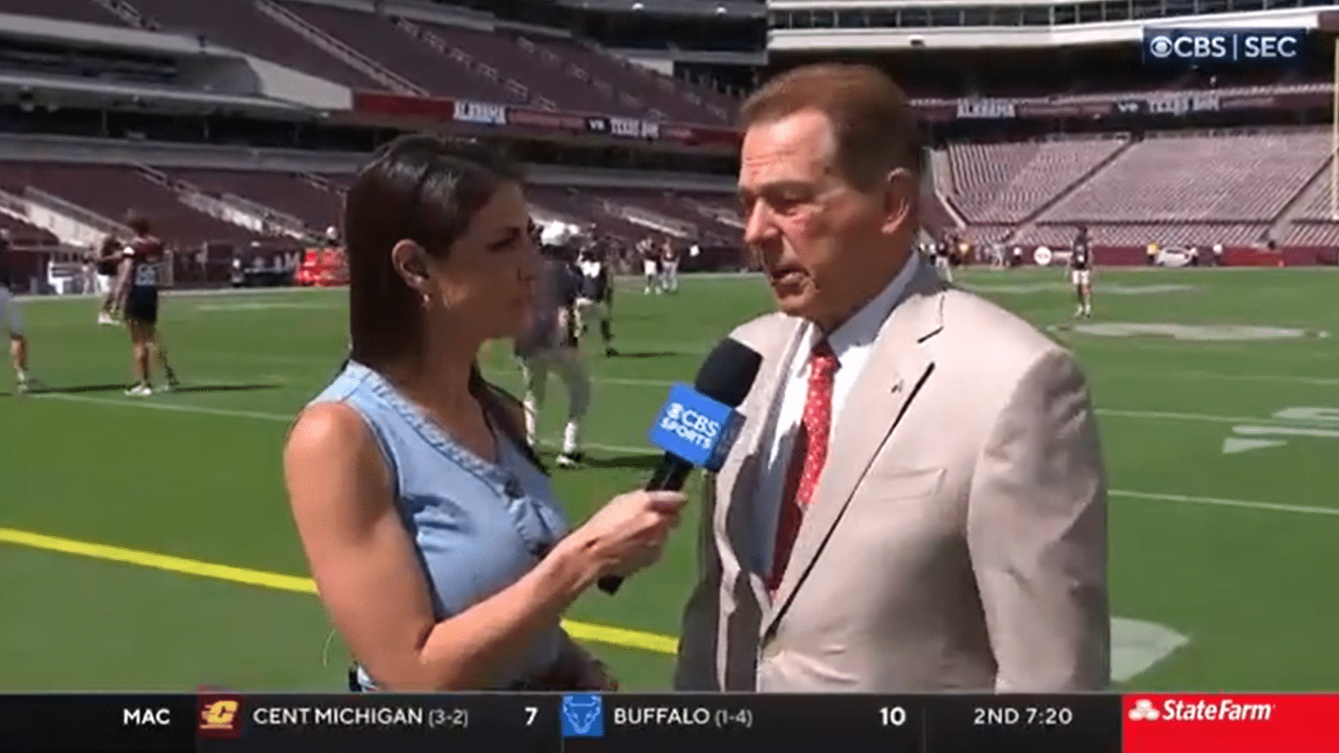 Nick Saban comments on QB Jalen Milroe injury rumors